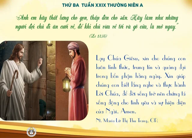 Thứ ba tuần XXIX thường niên A