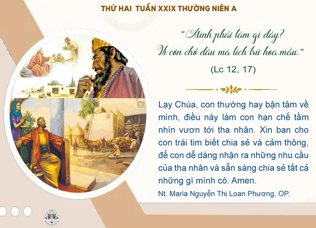 Thứ hai tuần XXIX thường niên A