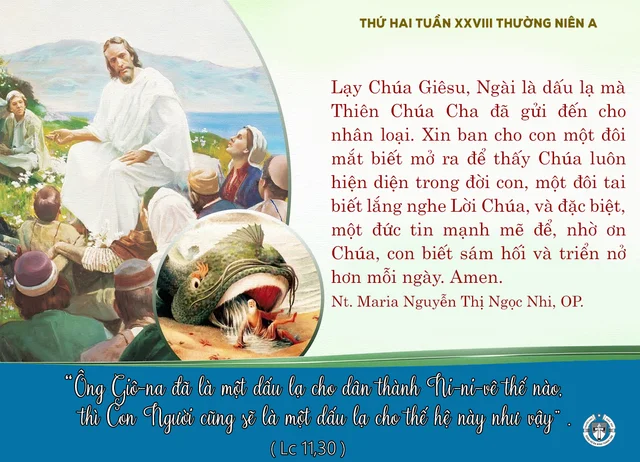 Thứ hai tuần XXVIII thường niên A