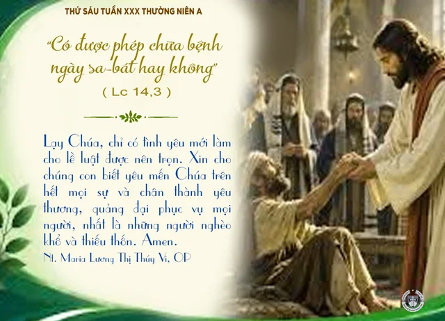 Thứ sáu tuần XXX thường niên A