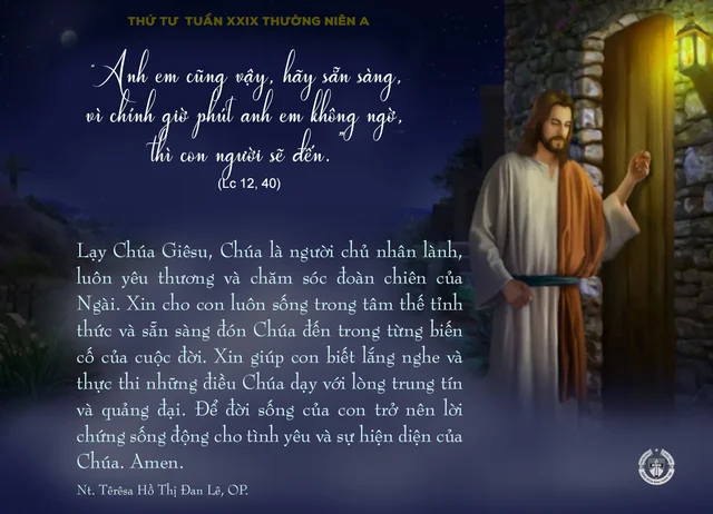 Thứ tư tuần XXIX thường niên A